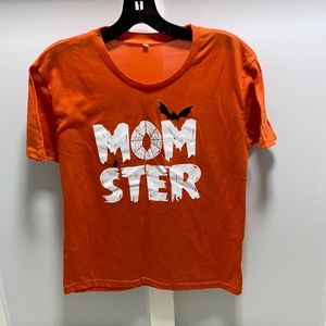 Halloween tee, size M, color orange, mint condition
